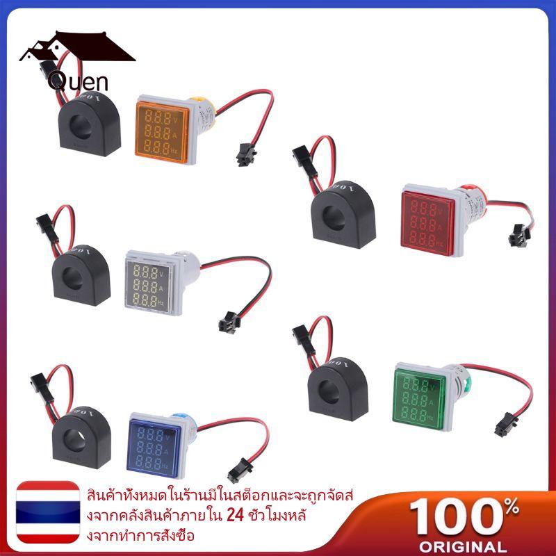 Qeen โวลต์มิเตอร์แอมมิเตอร์มิเตอร์ความถี่สี่เหลี่ยมมัลติมิเตอร์กระแสไฟ ACVoltage
