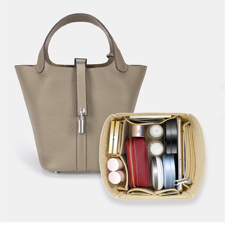 เหมาะสําหรับ Hermes Picotin18 22 ตะกร้าผักกระเป๋า Liner Storage Hermes ประเภทรองรับกระเป๋าด้านในกระเ