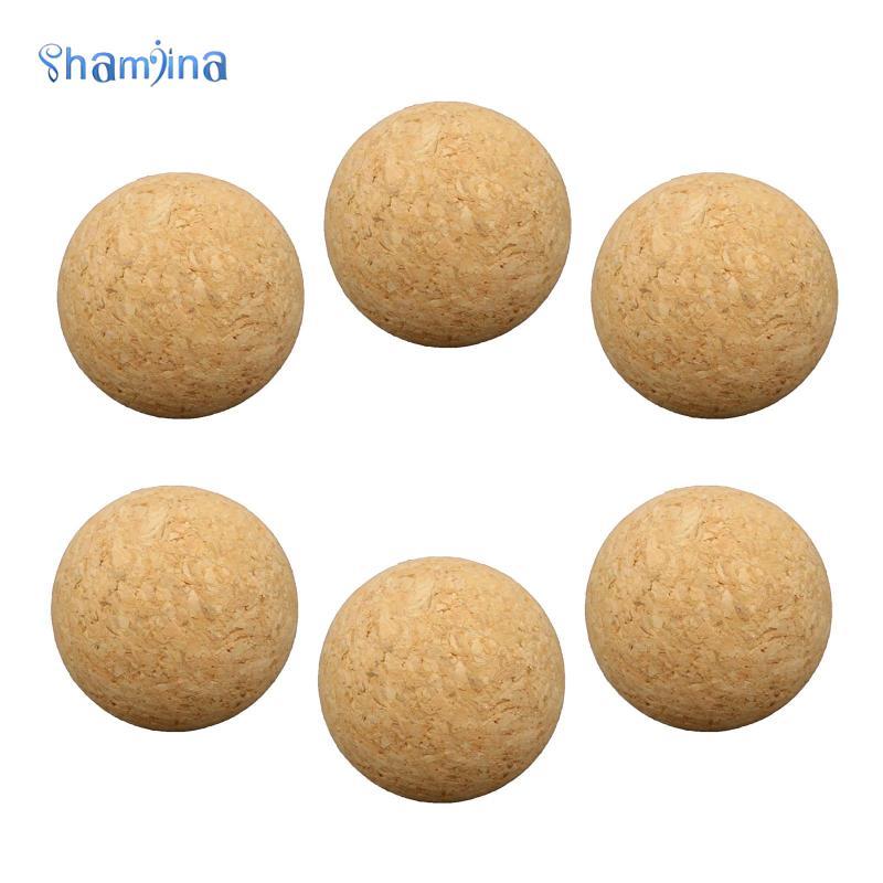 [Shamjina] 6x Table Football Cork Table ไม้ฟุตบอล Foosball 36mm Table Soccer Accessories