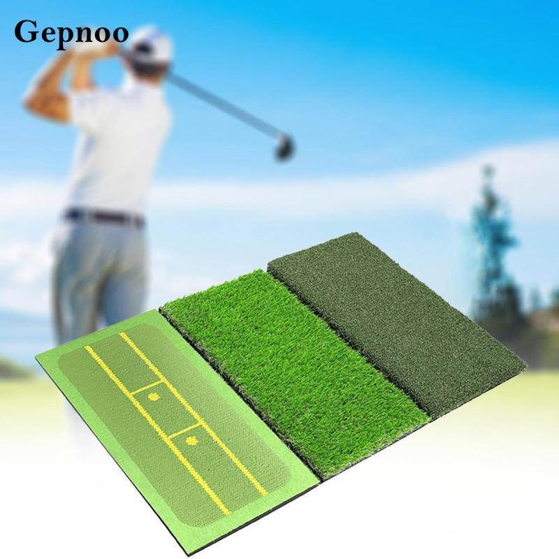 Gepnoo Golf Hitting Mat Batting Mat Golf Training Mat Golf Mat Putting Golf Training สําหรับเกมสํานั