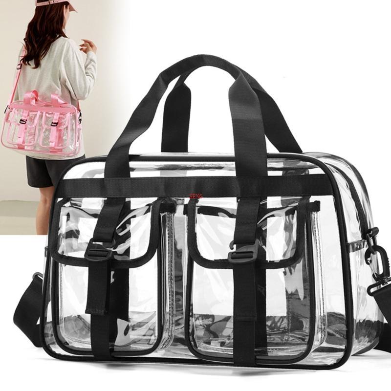 Seng Clear Fitness Storage Container กระเป๋าสะพายกระเป๋าถือสําหรับเล่นกีฬาและอุปกรณ์ว่ายน้ํา