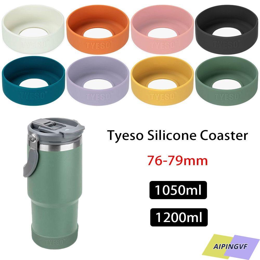 AIPINGVF 1 ชิ้นซิลิโคน Coaster, 1050 มิลลิลิตร 1200 มิลลิลิตร TS-8829 TS-8830 ฝาครอบขวดกันลื่น,ทนทานถ้วยแก้ว 76-79 มิลลิเมตรป้องกันด้านล่างสําหรับ Tyeso แก้ว
