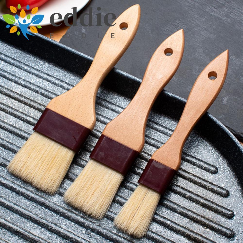 EDIE Basting แปรงทําอาหารย่างด้ามไม้บาร์บีคิวอบซอส Baster