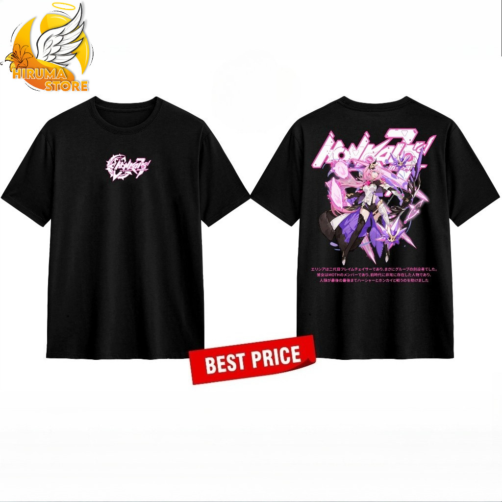 HONKAI IMPACT ELYSIA ANIME GAME เสื้อยืด DISTRO
