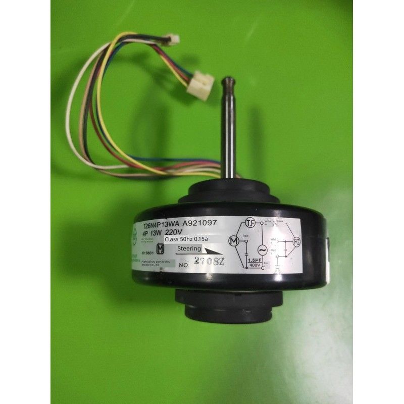 มอเตอร์พัดลมในเครื่องปรับอากาศ Panasonic T26N4P13Wa 18Wa A921097 Fan Motor 6 Wire
