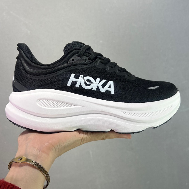 รองเท้าวิ่งสุภาพสตรี Hoka Bondi 9 1162012-BWHT รองเท้าวิ่งผู้ชายผู้หญิง E4ZZ SDLQ
