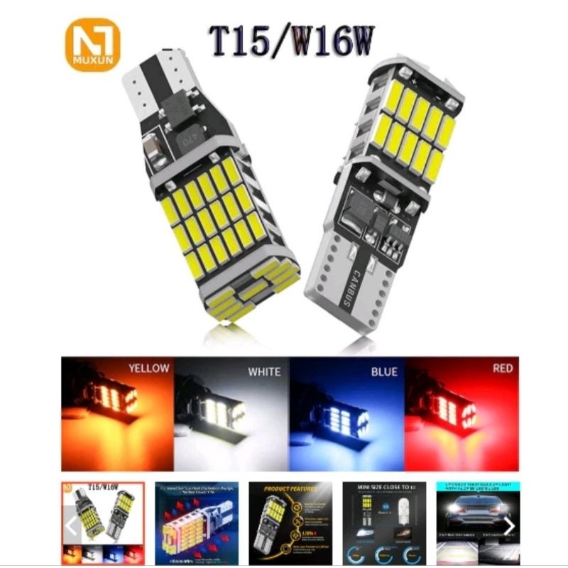 T10 45 LED T15 Dajjal Canbus LED REVERSE TURN SIGNAL LIGHTS
