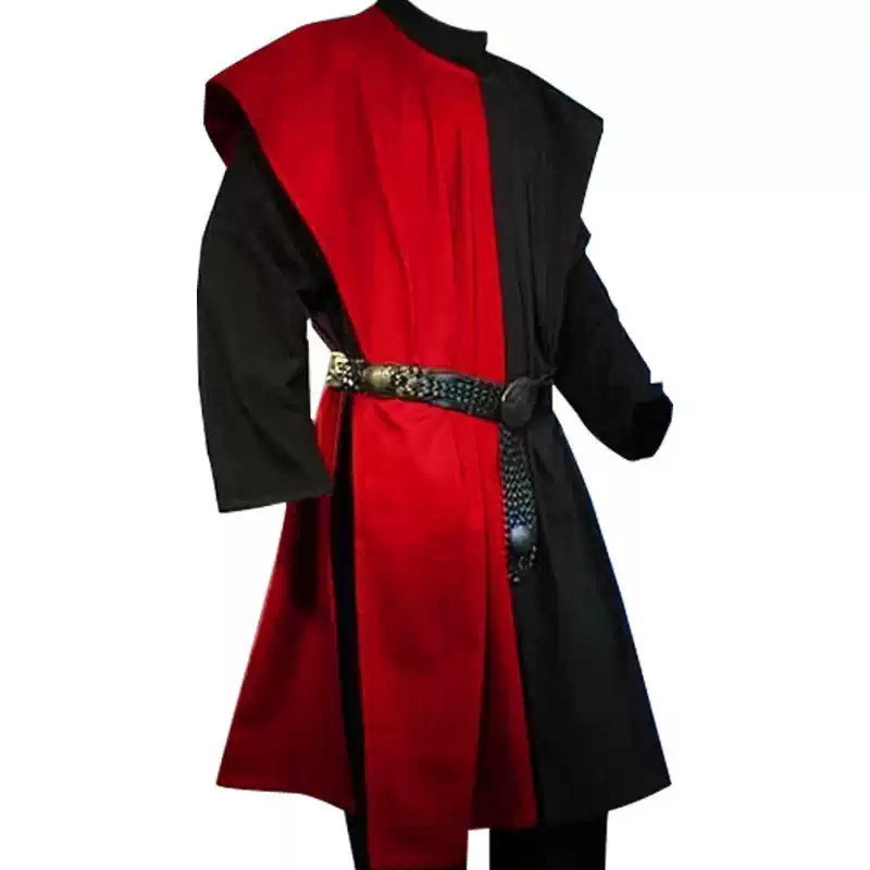 เครื่องแต่งกายยุคกลาง Renaissance Top แขนยาว Windbreaker Robe ละครเวที Retro คอสเพลย์ Art Test NPC