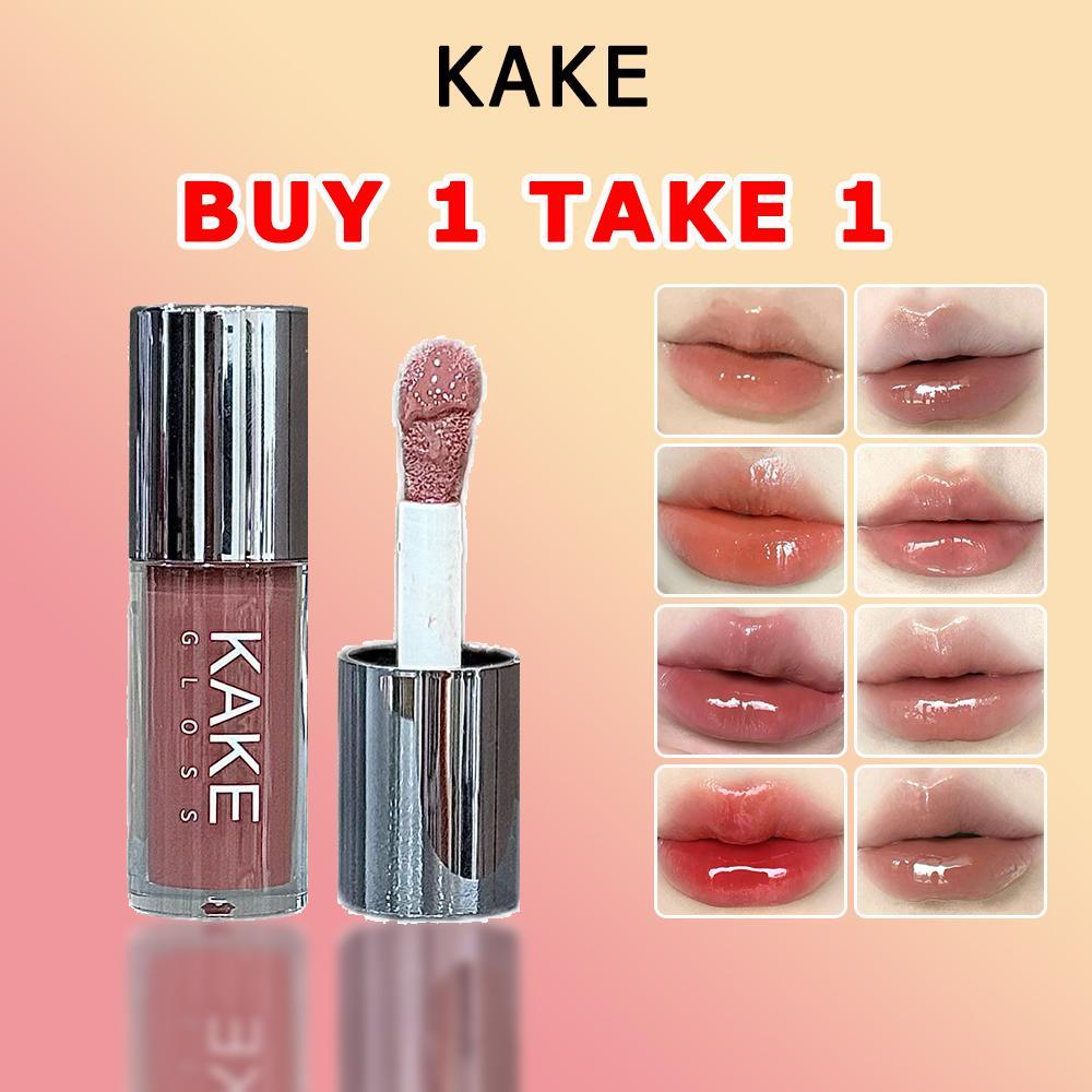 【ซื้อ 1 แถม 1】KAKE Crystal Jelly Lip Tint | ลิปกลอสเนื้อออยล์ | เนื้อบางเบา เงาวาวดุจน้ำ |