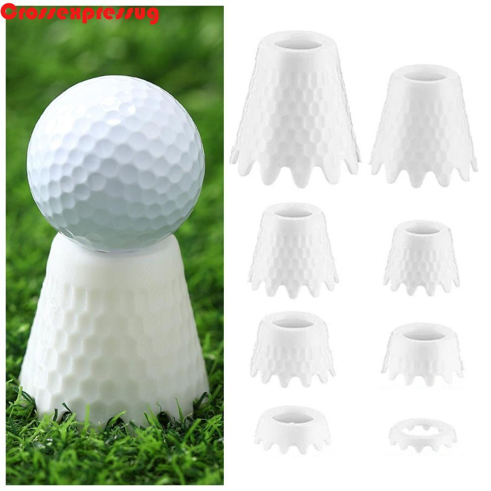 VORTEX 8 ชิ้น Golf Tee, Creative Professional Golf Ball Holder, ABS ทนทานเปลี่ยน Wave รูปด้านล่างออก
