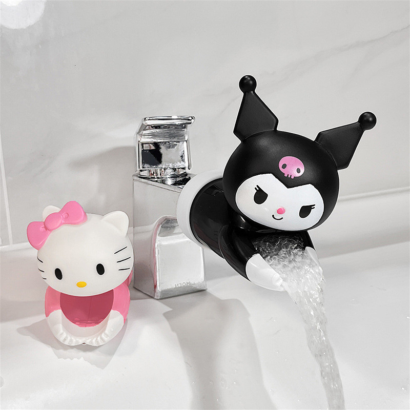 Cartoon Cute Bathroom Faucet Extender Kuromi Anti Spray Faucet Extender Home Decoration