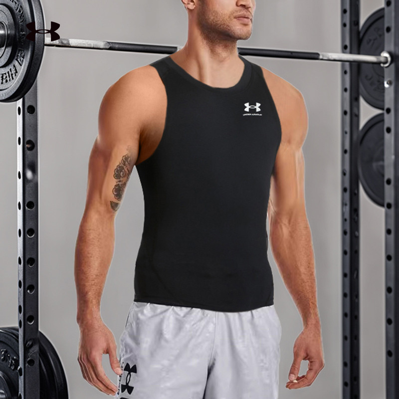 UA Under Armour Tights Men Summer Sportswear Stretch Fitness Training Vest Breathable Tights