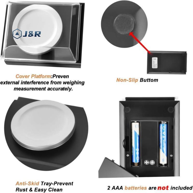 J&R> ความแม่นยําสูง 0.001g เครื่องประดับขนาดกระเป๋าดิจิตอลกะรัต Diamond Milligram เครื่องชั่งน้ําหนั