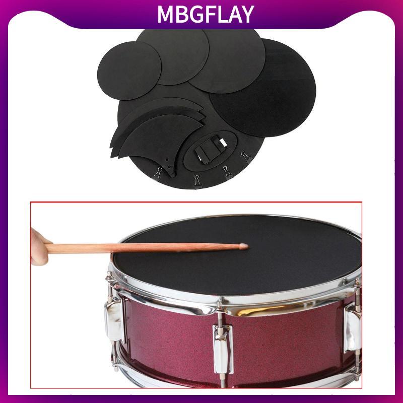 [mbgflay] 10 ชิ้น Drum Mute Pad Bass Bil Drum Mutes Pad Drum Sound Mutes Dampener