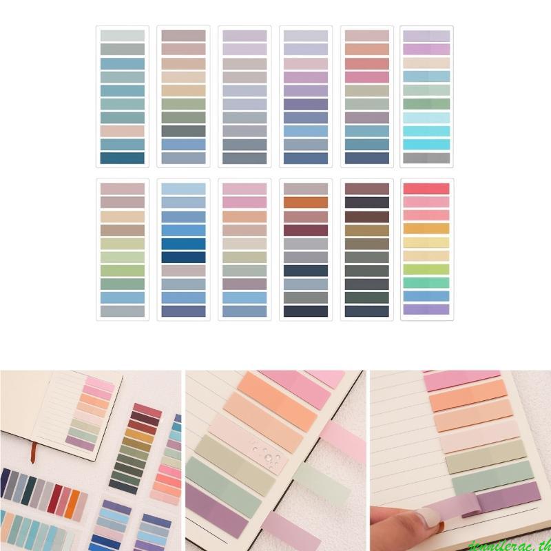 Jenniferac Morandi Sticky Notes Tabs สี Writable และ Repositionable Book Flags Tabs