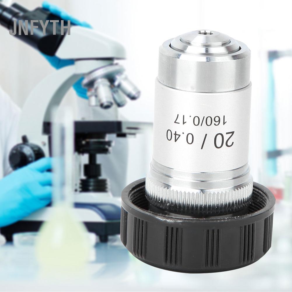 Jnfyth 195 AllSteel Achromatic Objective Lens สำหรับกล้องจุลทรรศน์ชีวภาพทั้งหมด (20X)