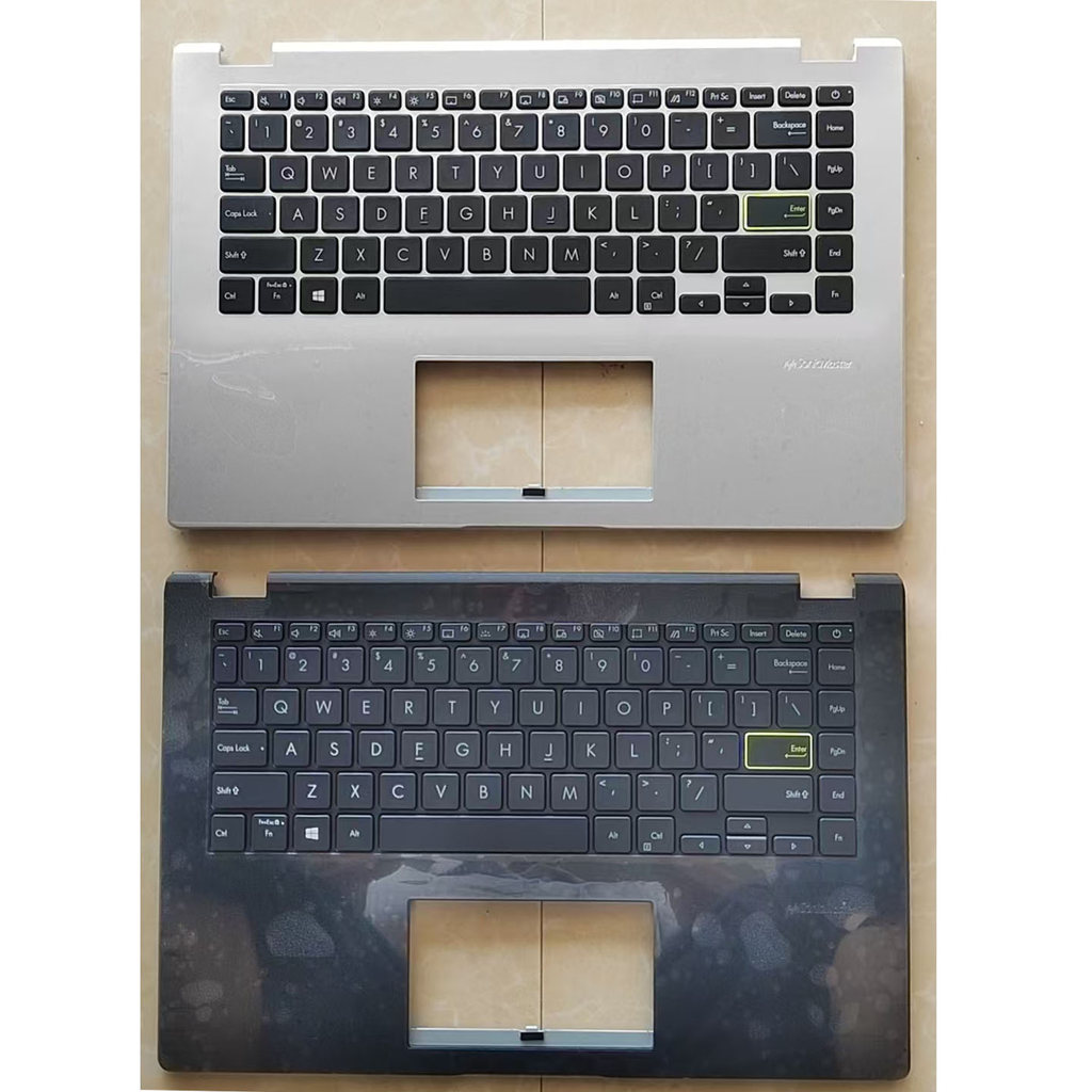 ยี่ห้อใหม่ ASUS ASUS E410M E410E E410 X421F M4600 คีย์บอร์ด C เคส C พร้อมคีย์บอร์ด