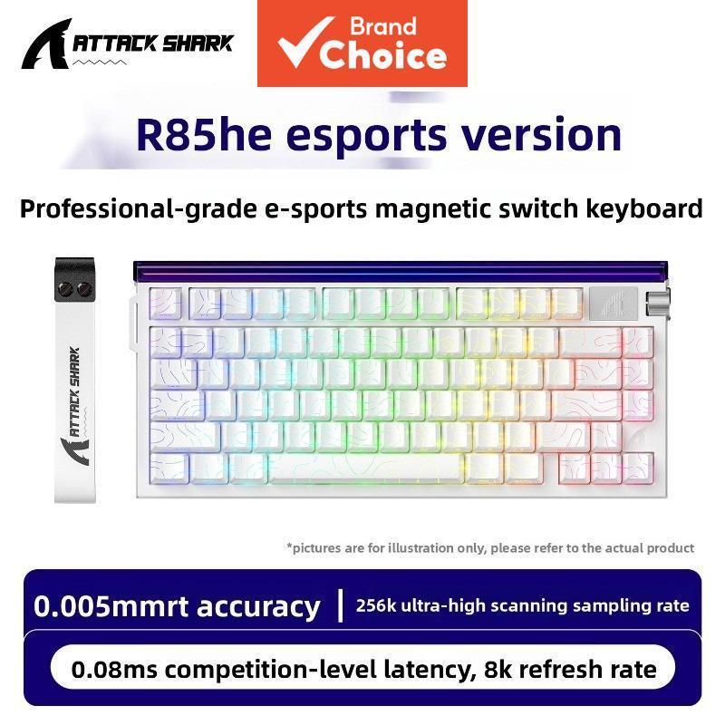 ATTACK SHARK R85HE 85-Key Small Form Factor Mechanical Keyboard คีย์บอร์ดเกมขนาดกะทัดรัดสําหรับแล็ปท