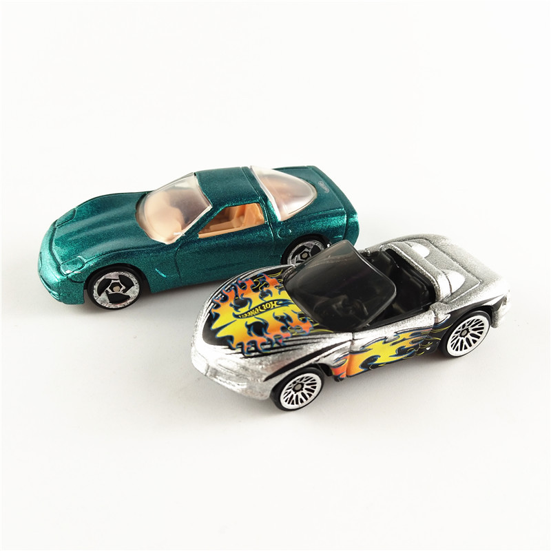 ของแท้ Mattels Hotwheels Hotwheels CORVETTE CORVETTE รถสปอร์ตโมเดลรถอัลลอย