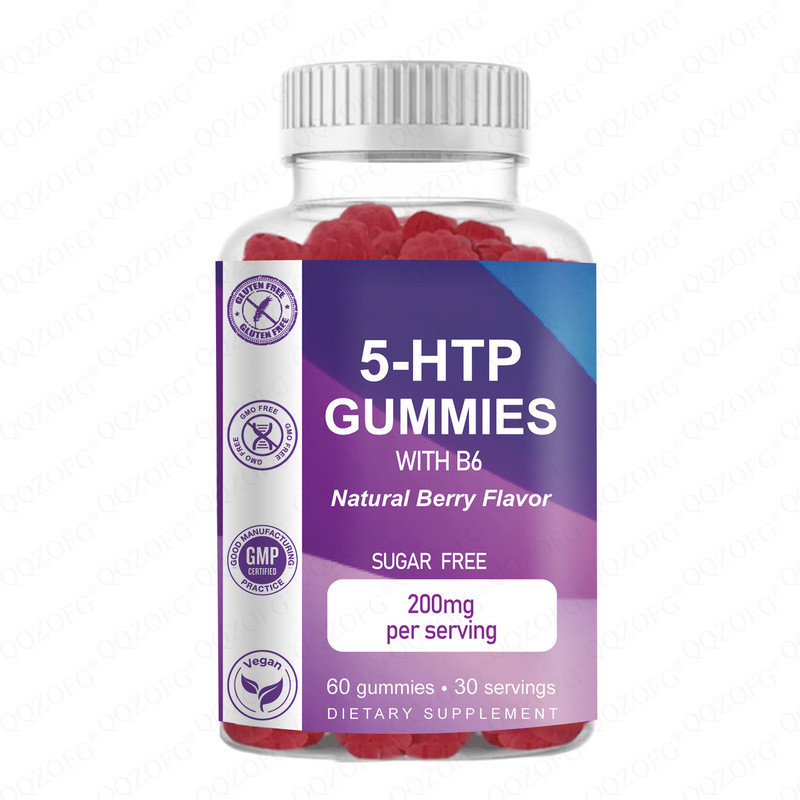 พร้อมสต็อกจัดส่งฟรีวิตามินขายร้อน 5-HTP Gummies 5-HTP Gummies แหล่ง