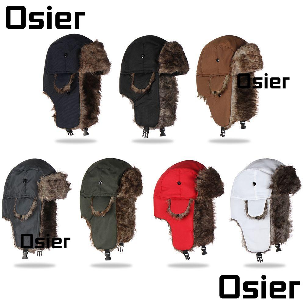 หมวกสกีดักเฟอร์ที่อบอุ่นของ OSIER รัสเซีย Ushanka