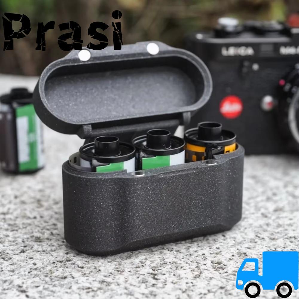 PRASI กล่องเก็บฟิล์ม, Flip Cover Integrated 35mm Film Travel Box, Portable Dust Lightproof Anti-Crus
