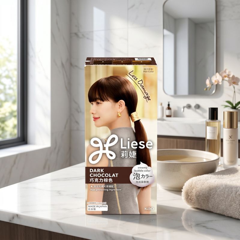 ลิเซ่โฟมเปลี่ยนสีผมดาร์คช็อคโกแลต Liese Dark Chocolat Hair Color Foam