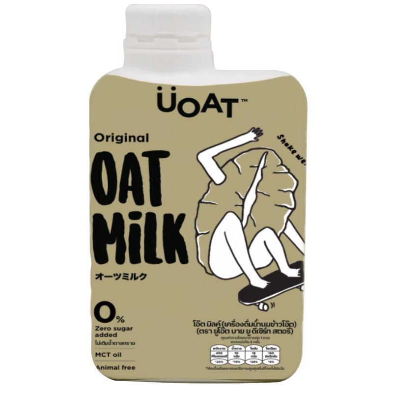 ยูโอ๊ตน้ำนมข้าวโอ๊ต 1000มล. Uoat Oat Milk 1000ml.