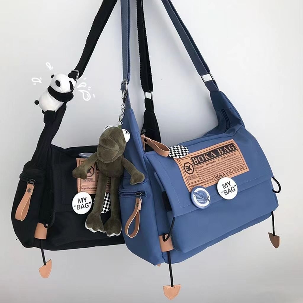 Dark Worker Messenger Bag กระเป๋า Messenger ความจุขนาดใหญ่หญิง Ma