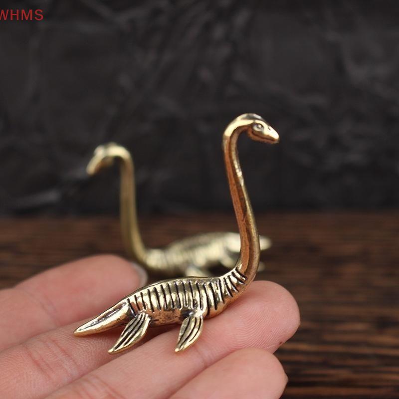 (WHMS) Loch Ness Monster Vintage Figurine 1 ชิ้นทองเหลืองโบราณ Handmade Collectible Decor สําหรับห้อ