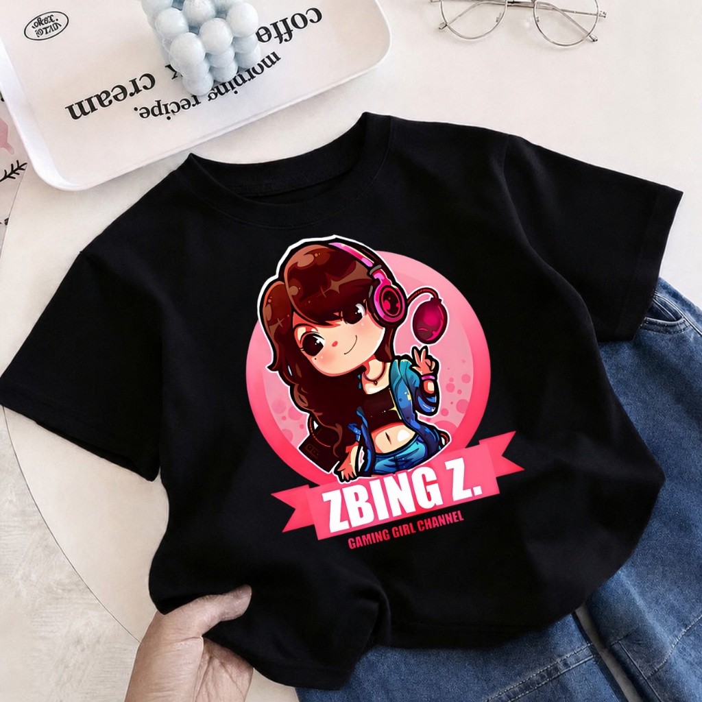 【พร้อมส่ง】COD เสื้อยืดเด็กแขนสั้น ลาย Zbing Z. สุดฮิต เนื้อผ้านุ่ม ระบายอากาศดี ใส่สบาย เหมาะสำหรับเ