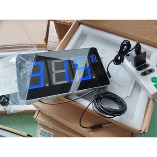 เครื่องวัดอุณหภูมิ แจ้งเตือนได้ มีลำโพง เซ็นเซอร์ยาว 5 เมตร ตัวเลข LED…