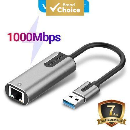 Vention Usb 3.0 2.0 ถึง Gigabit Rj45 Ethernet Adapter 1000Mbps RTL1852 การ์ดเครือข่าย Universal สําหรับเดสก์ท็อปและแล็ปท็อป,