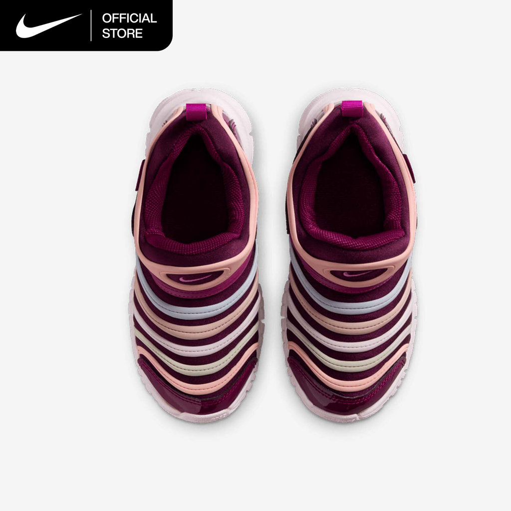NIKE حذاء أطفال Dynamo Free سهل الارتداء — عنابي — صورة 5