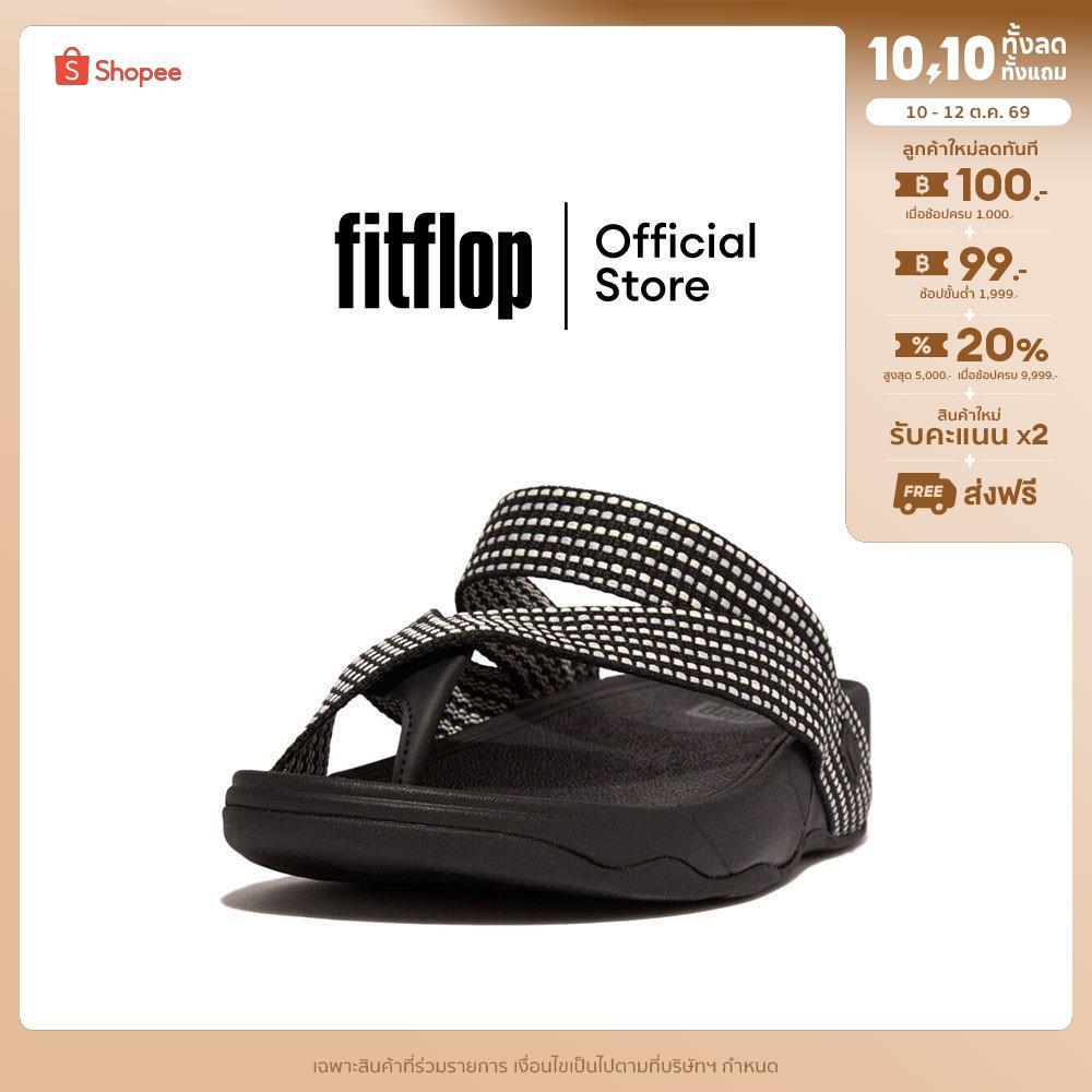 FITFLOP شبشب إصبع رجالي Comm-Sling منسوج — أسود — صورة 2