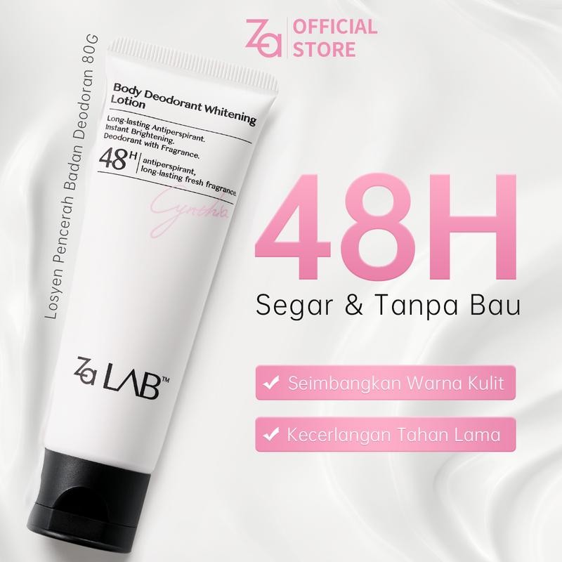 Za LabTM Body Deodorant ปรับปรุงผิวหมองคล้ํา Body Lotion Briggtening Underarm Cream 48H Long-lasting