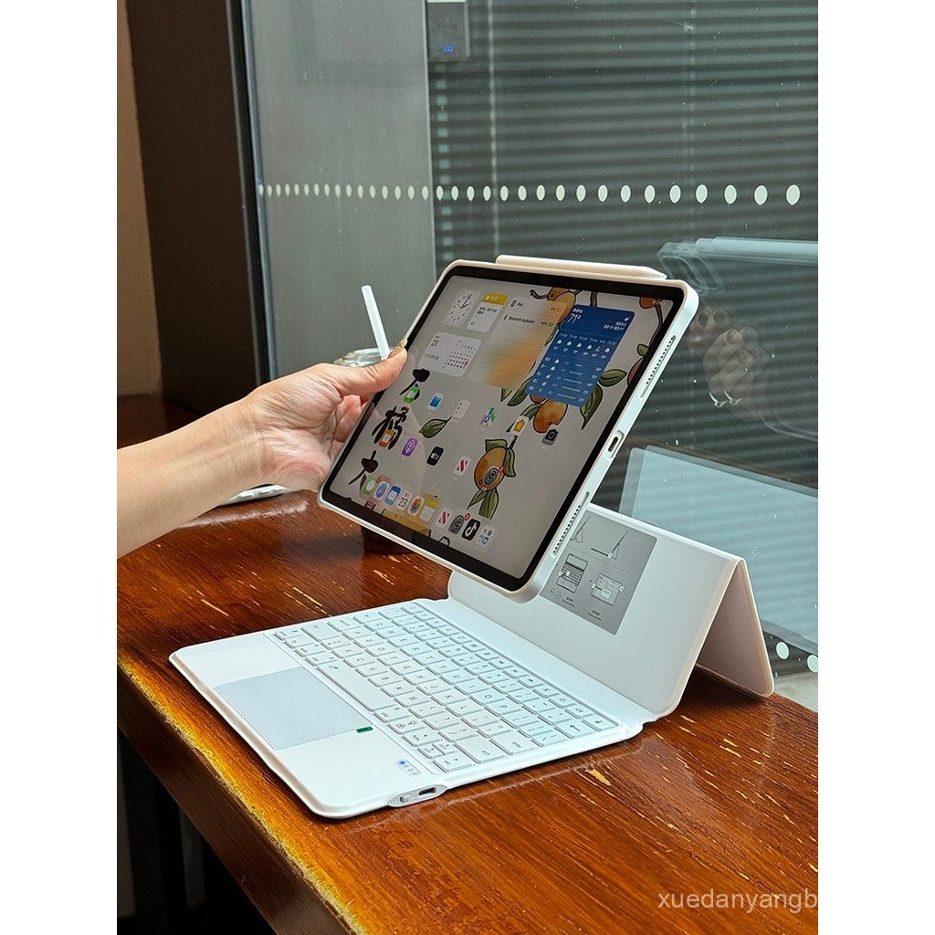 ประสบการณ์ใหม่ เหมาะสําหรับ แอปเปิล ไอแพด6 ขลังสัมผัสบลูทูธแป้นพิมพ์มือโปรเคสป้องกันบางเฉียบ10ไทยรุ่