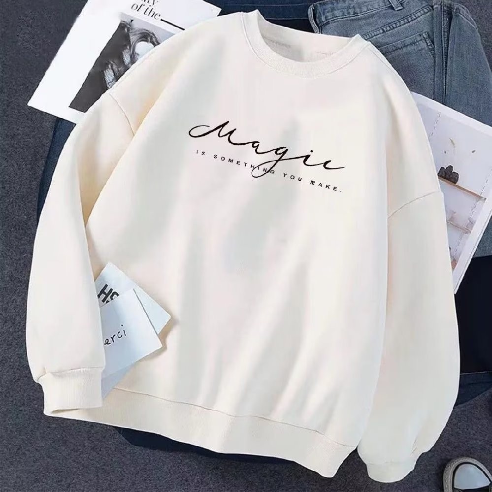 COD 2025 Crew Neck Sweatshirt Korean Style Loose Trendy Brand Ins Long Sleeve T-Shirt Top Autumn Win