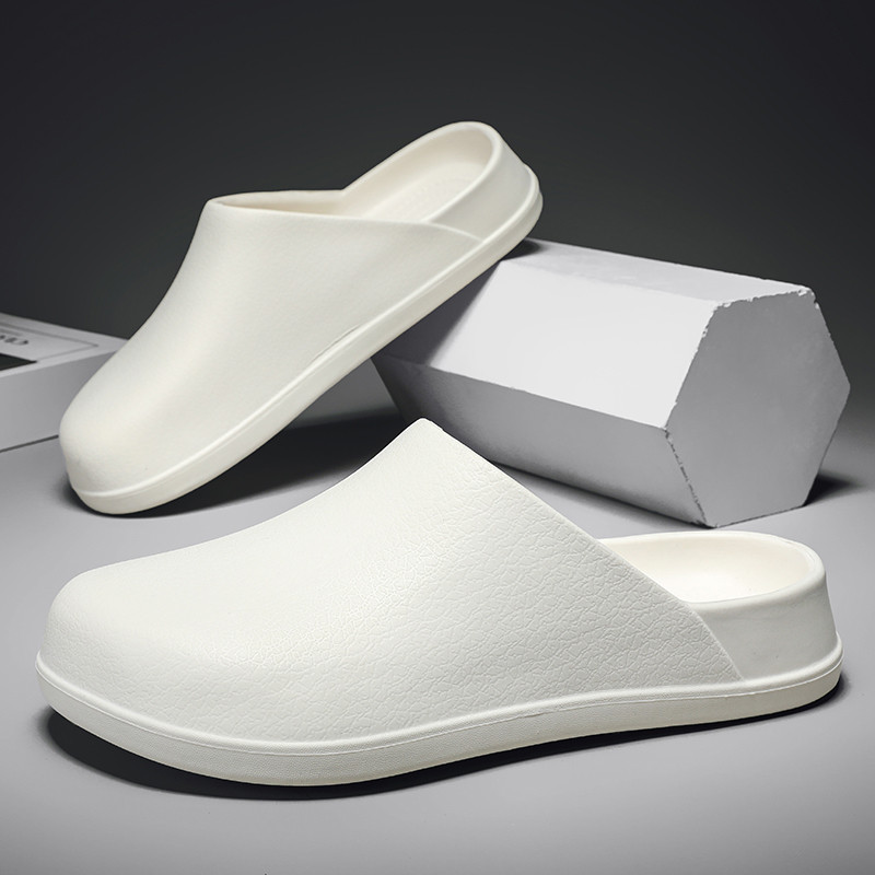 【จัดส่งในกรุงเทพฯ】รองเท้าแตะปิดหัวสําหรับผู้ชายพื้นนิ่มเหมือนเมฆใส่สบาย อีวา มีสไตล์น้ําหนักเบาแฟชั่นรองเท้าแตะทนต่อการสึกหรอลําลอง