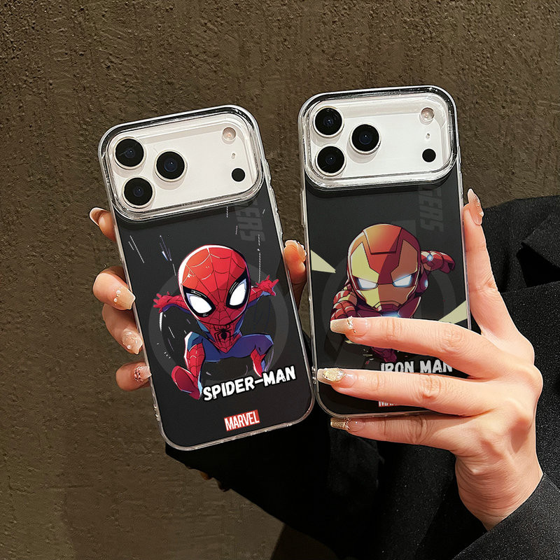 การ์ตูนน่ารักรุ่น Q เคส Spider-Man iPhone 17 Pro Max Air 16ProMax 16Pro 16Plus 15ProMax 14 13 12 11P
