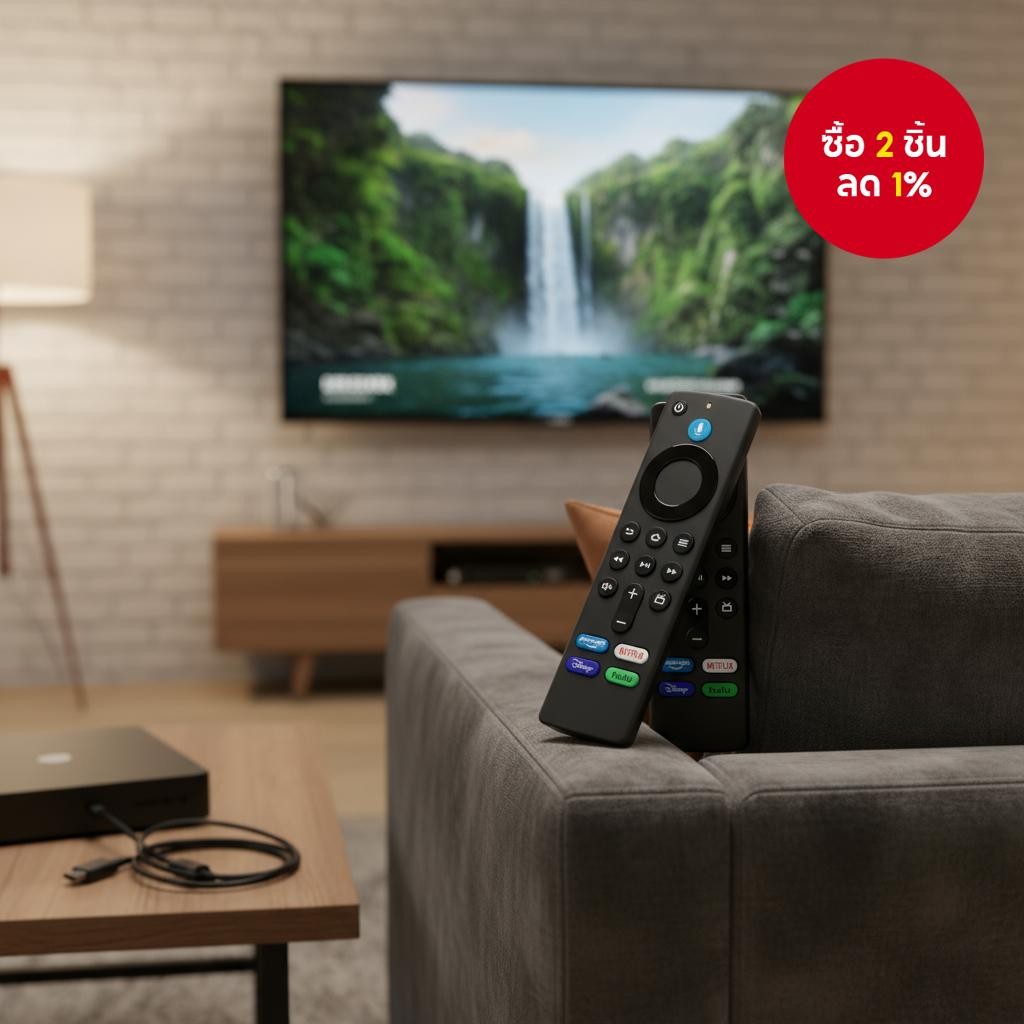 รีโมทเสียงสากลรุ่นที่ 3 L5B83G ทดแทนสําหรับ 4K TV Stick รองรับรุ่นที่ 1 และ 2