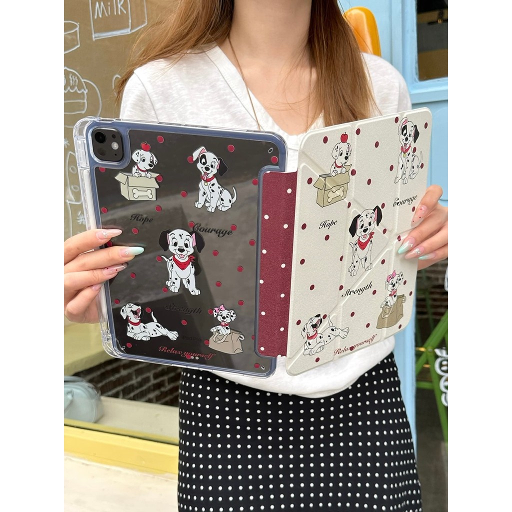 จุดคลื่นสีแดงตลกสุนัขดัลเมเชี่ยนสําหรับIPad10.2 Shell Ipad10th 5th Gen11 3 +YฝาครอบMini6/7 Air6/7 11/13 นิ้วM3 ฝาครอบAir4/5 10.9 Anti-FallกรณีPro11 M2 Ipad12.9 ฝาครอบป้องกันการดัด ราคา ถูกที่สุด ดีลบีเคเค แกลเลอรีภาพที่ 6