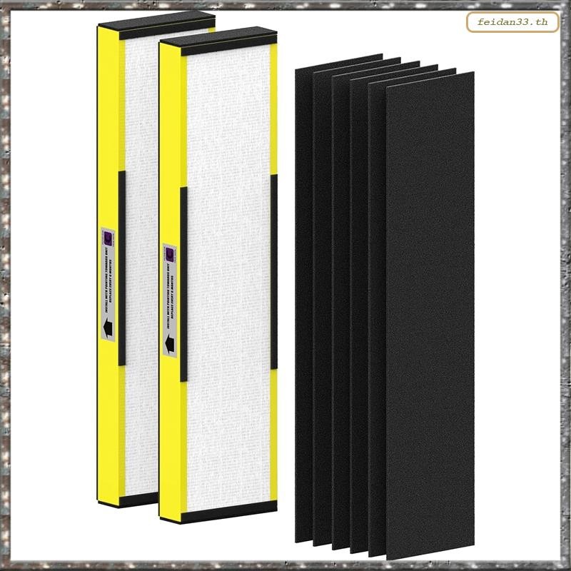 [LHY] ชุดเปลี่ยนแผ่นกรอง HEPA FLT5000 2 แพ็คสําหรับเครื่องฟอกอากาศ Germ Guardian AC5000, AC5000E, AC