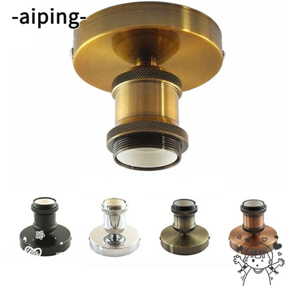 AIPING Light Socket Vintage Retro Aluminium Shell Lamp Bulb Socket