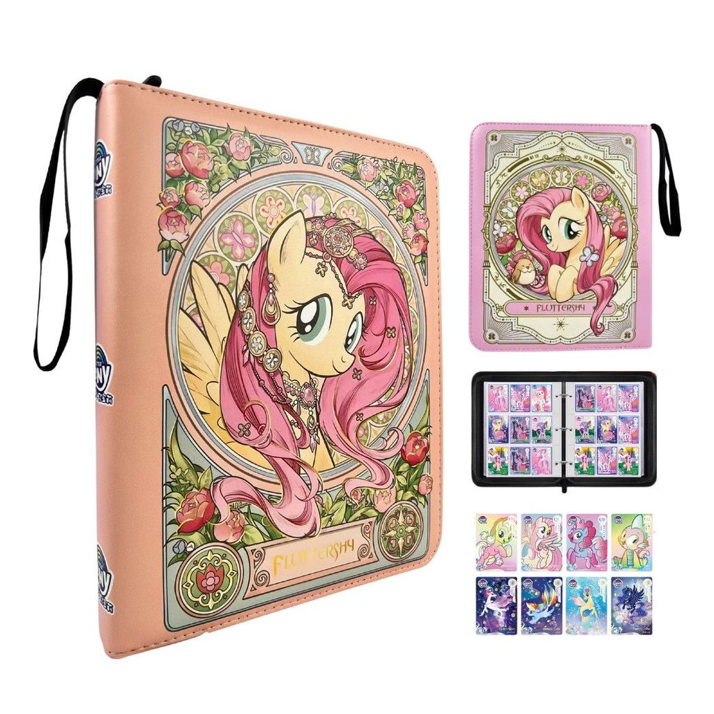 My Little Pony Card Book Jiugongge หนังซิปเก็บหนังสือเด็กการ์ดของแท้หนังสือขนาดเล็กคอลเลกชันหนังสือ Ziyue20251016