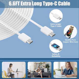 รับประกัน 1 ปี สายชาร์จ Typec to Typec หัวชาร์จ pd 25w usb-c 3a Fastcharging เหมาะสำหรับ Galaxy pad phone Android AAA