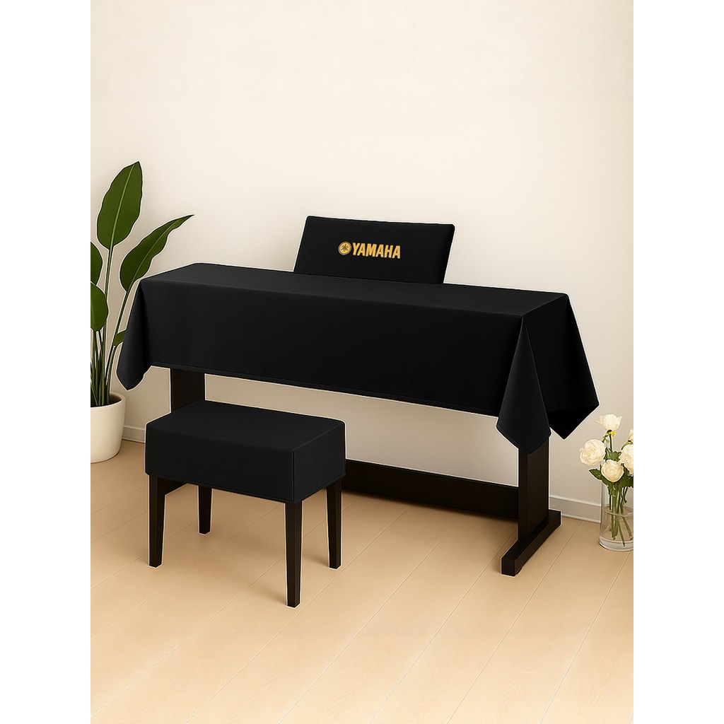 ผ้าคลุมเปียโนไฟฟ้าผ้าเช็ดตัวเหมาะสําหรับ Yamaha Universal 88-Key Velvet 61-Key คีย์บอร์ดอิเล็กทรอนิก
