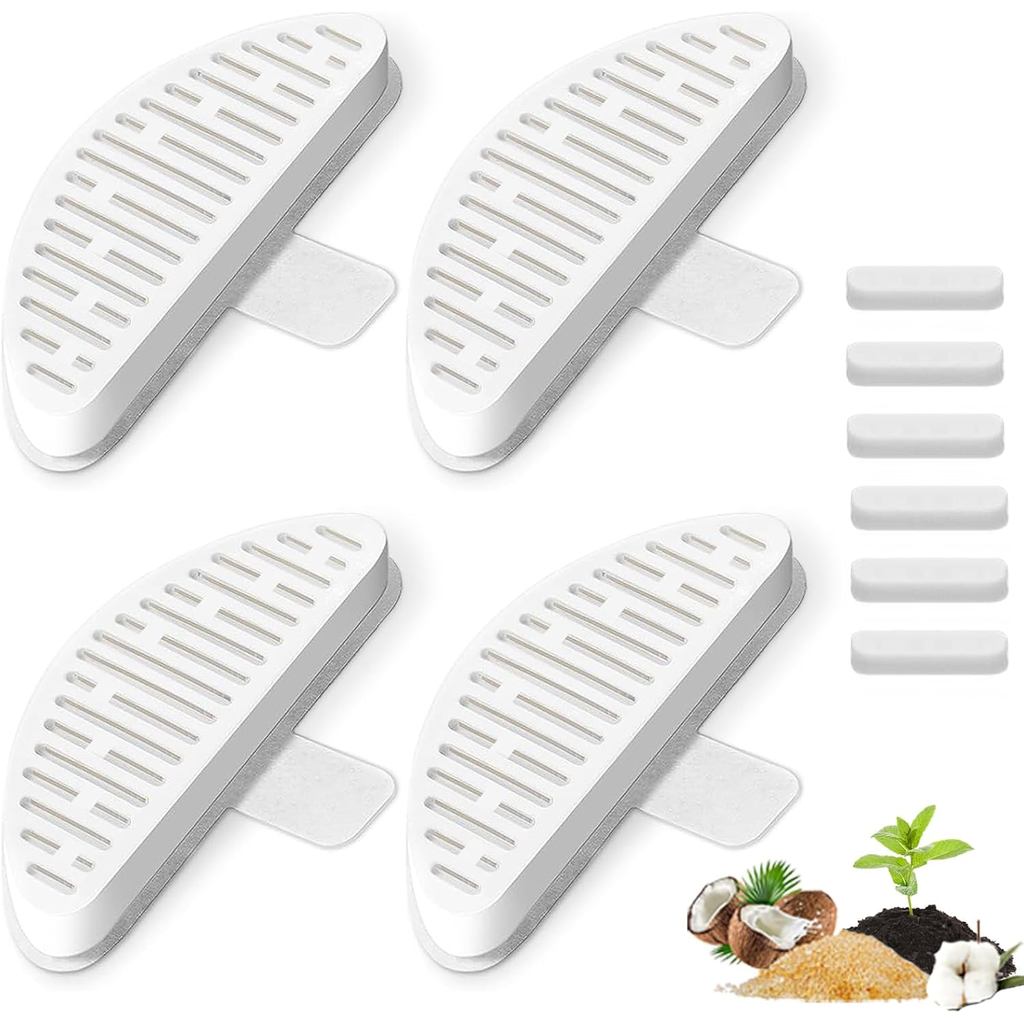 ตัวกรองตู้น้ําแมว 4 ชิ้นและฟองน้ําเปลี่ยน 6 ชิ้นเข้ากันได้กับตู้น้ํา Uahpet 2 ลิตรตู้น้ําสัตว์เลี้ยง