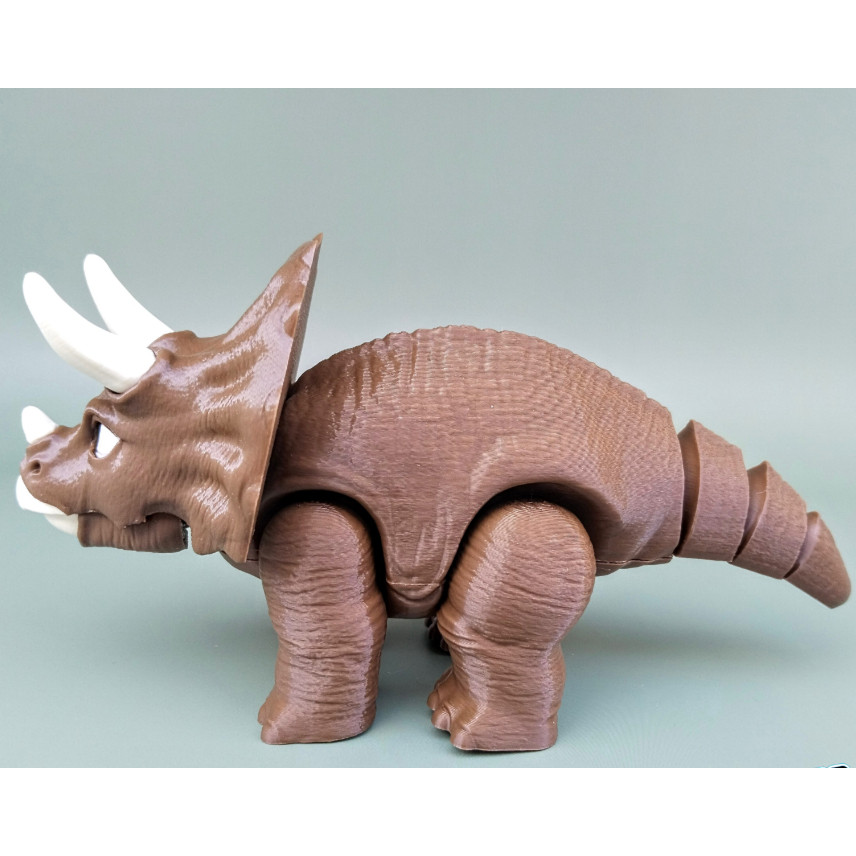 Cuero Toy Triceratops Dino Articulated Original Toy Jurassic World Dinosaur Articulated