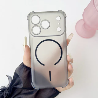 Soft TPU Matte สี่มุม Shock Proof เคสโทรศัพท์แม่เหล็กสําหรับ iPhone 17 16 15 14 Pro Promax 17 Air 16 15 Plus Non Yellowing